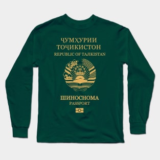 Tajikistan passport Long Sleeve T-Shirt